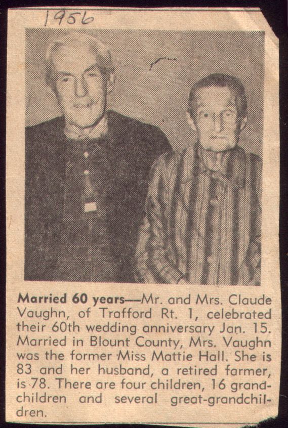 Claude and Mattie Hall Vaughn