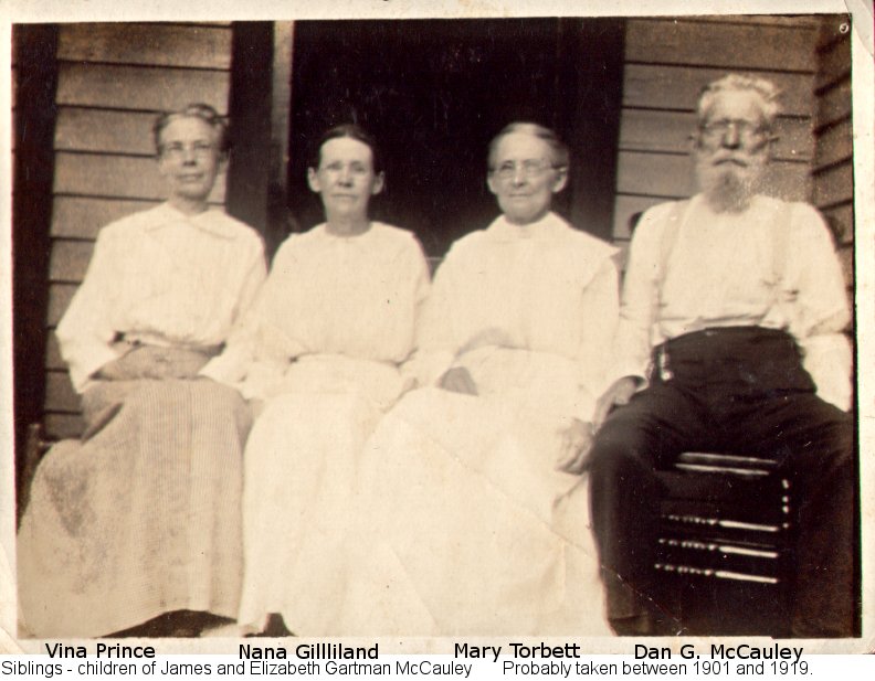 Vina Prince, Nana Gilliland, Mary Torbett, Dan G. McCauley