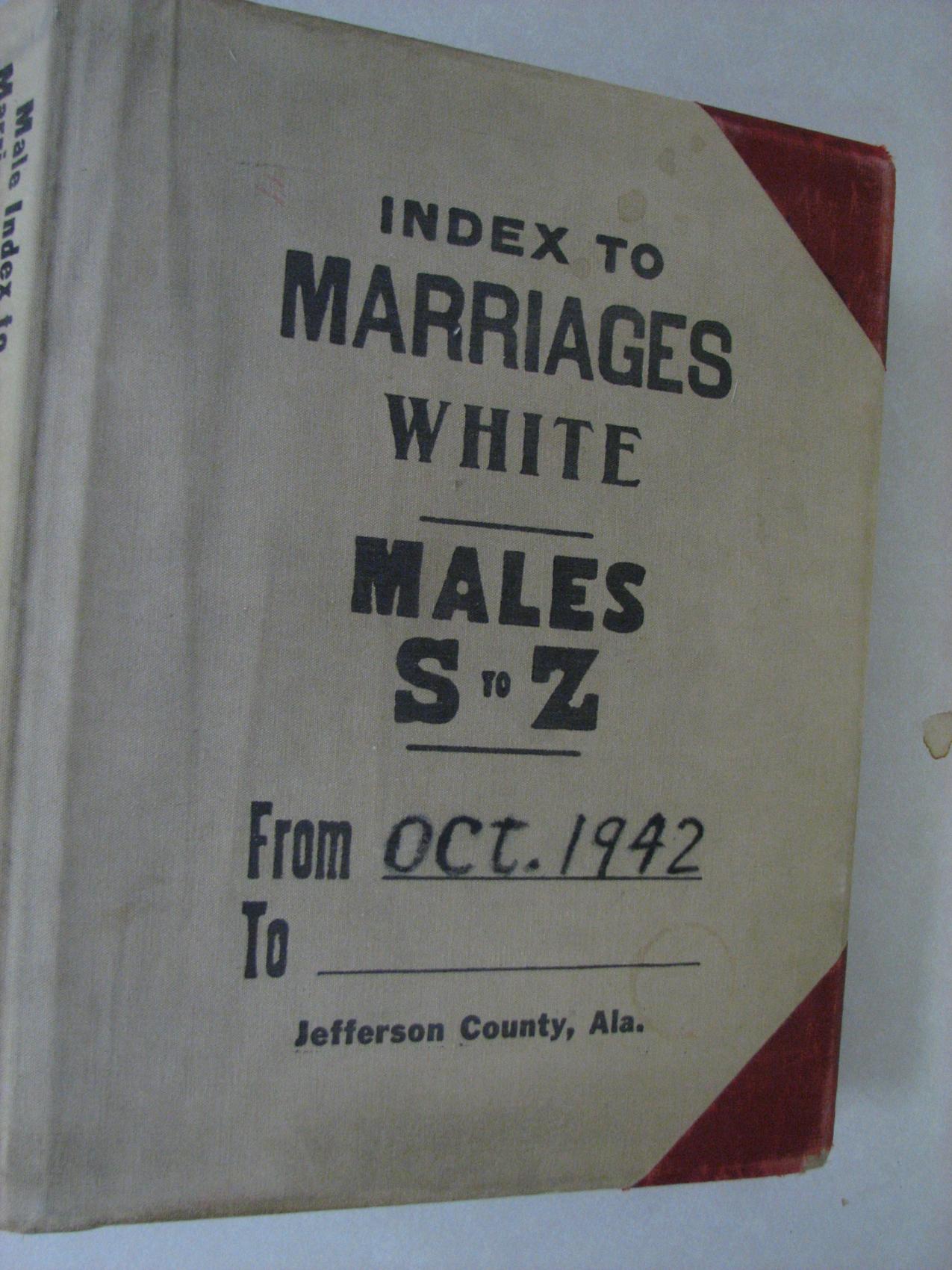 Jeff Co AL Marriage Book