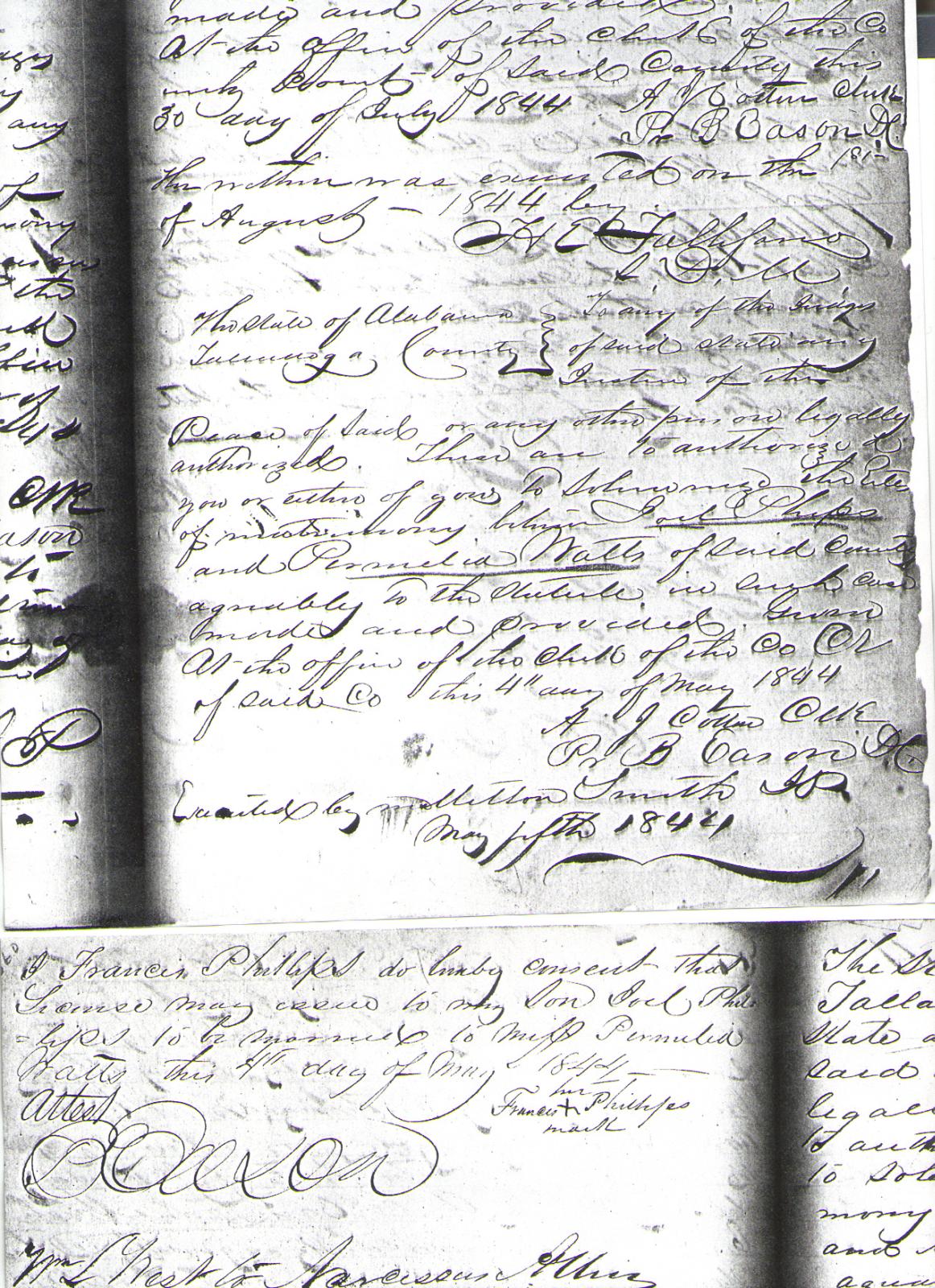 Talladega Co, AL marriage book image