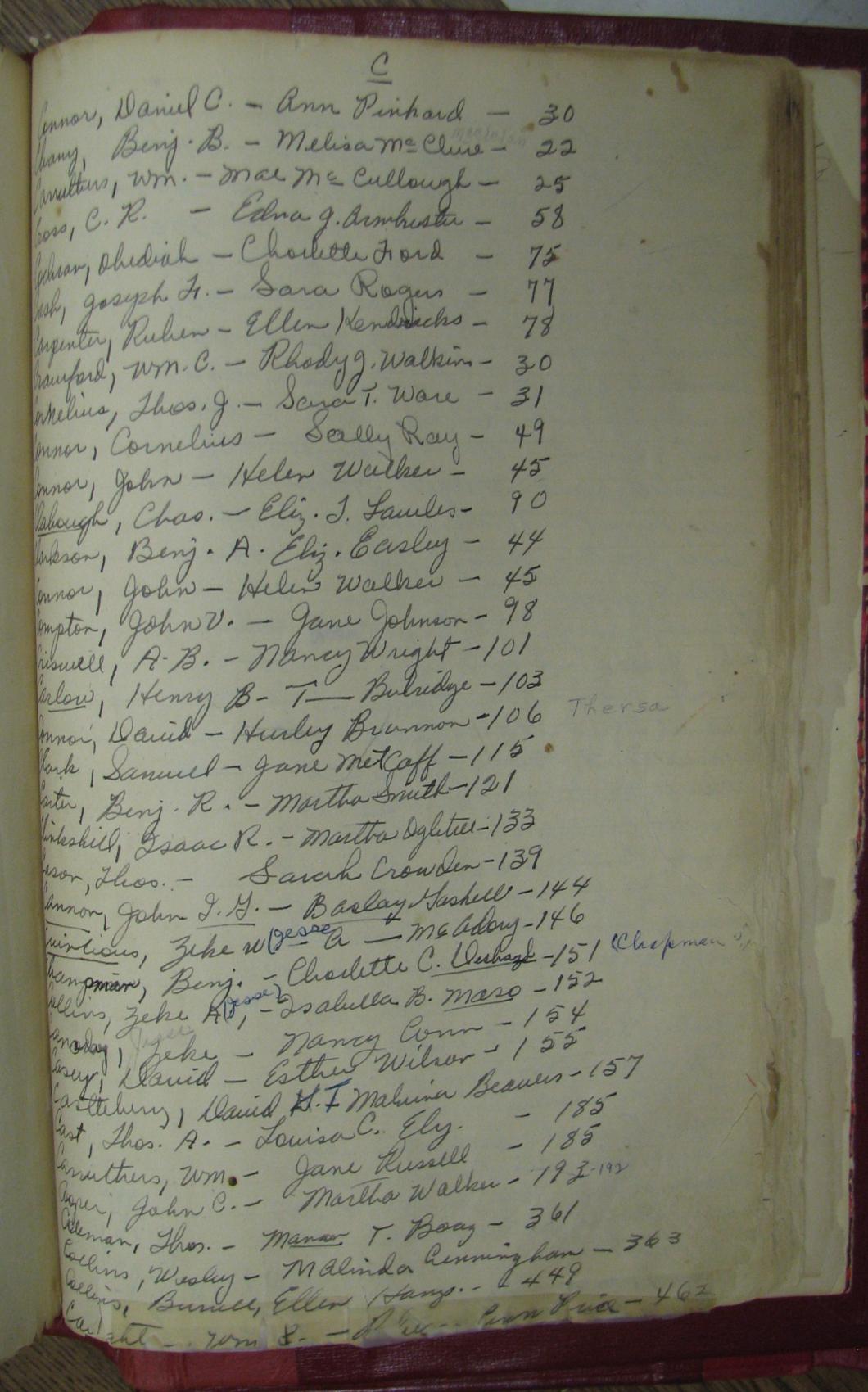 Talladega Co, AL marriage book image