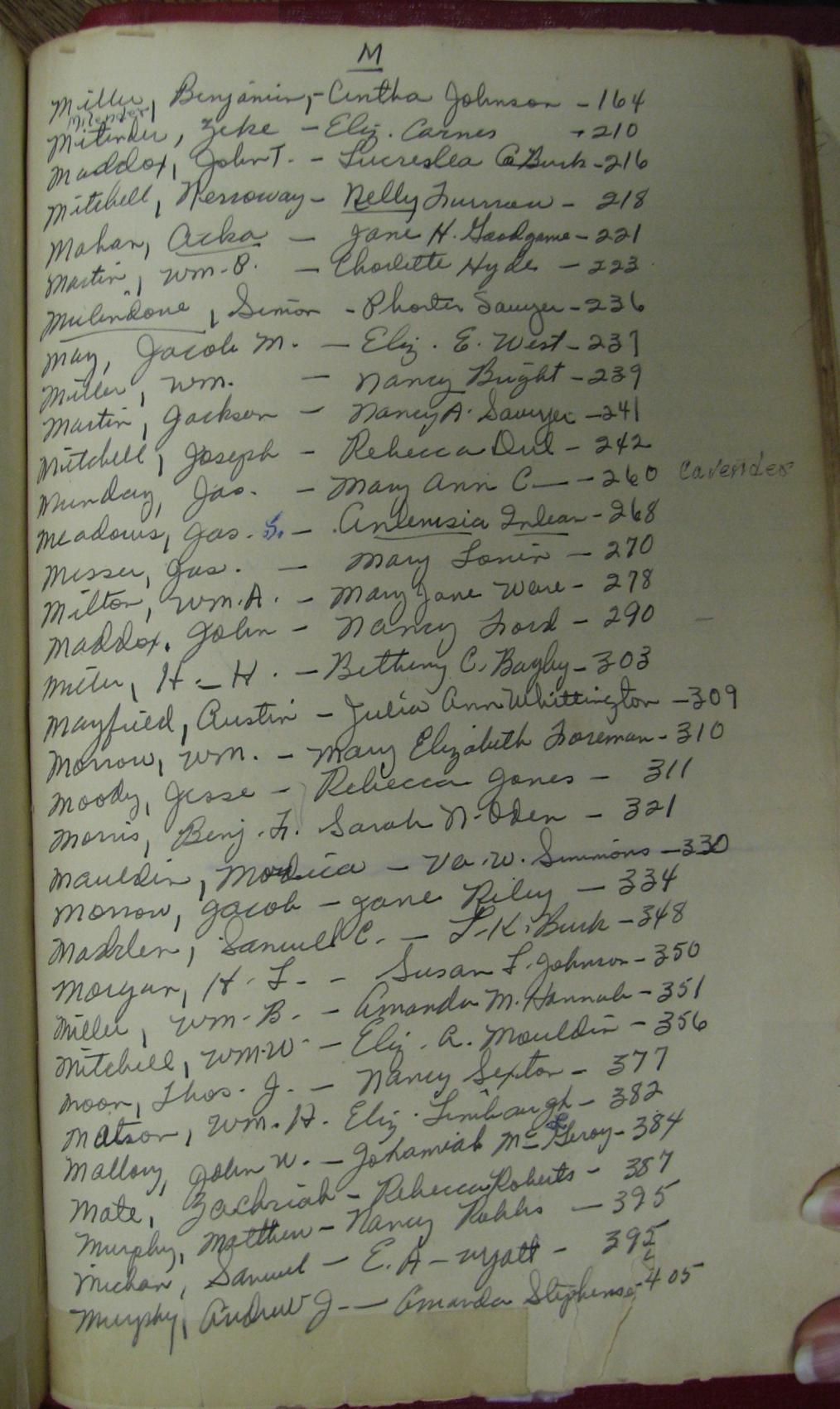 Talladega Co, AL marriage book image