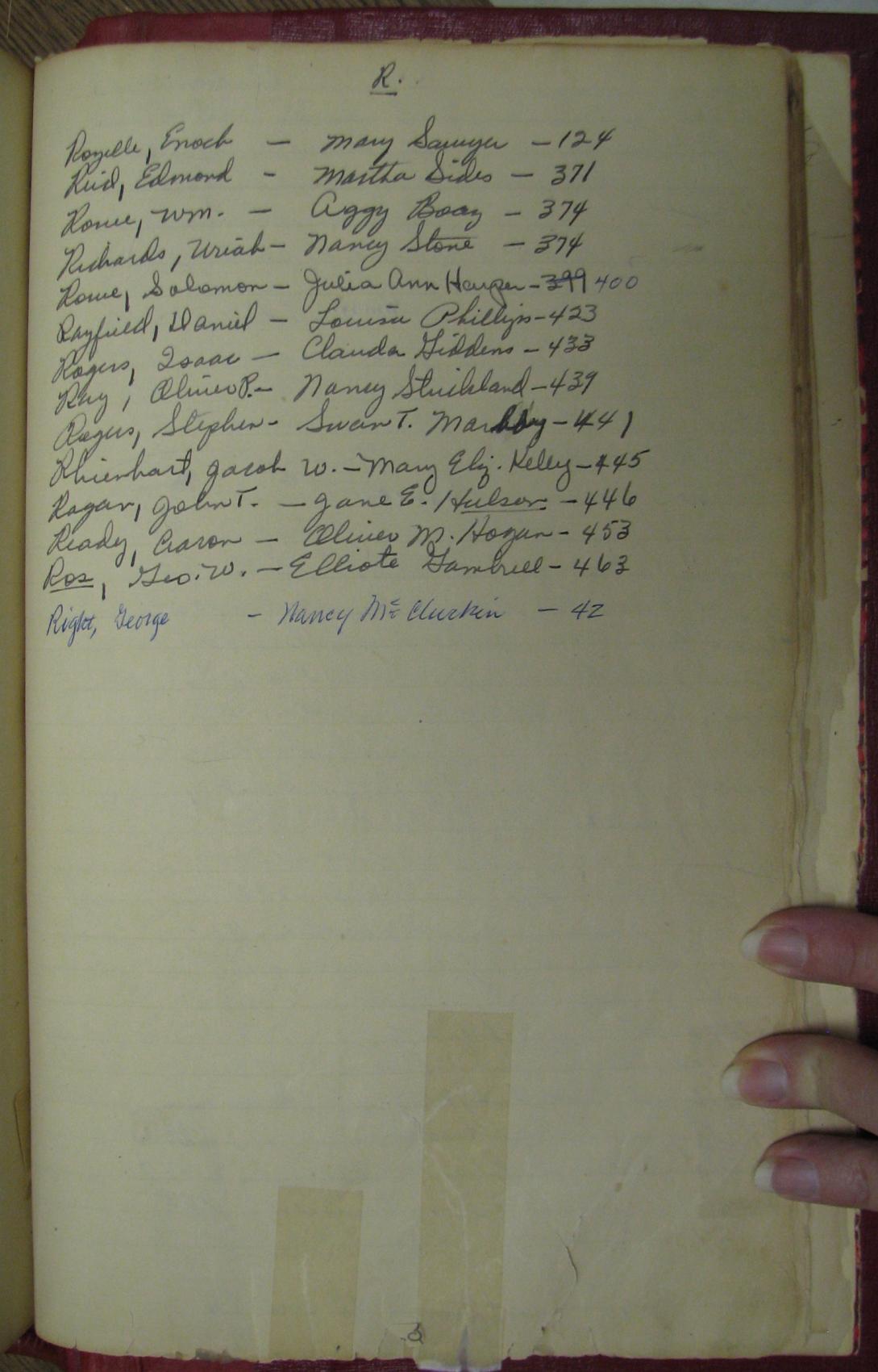 Talladega Co, AL marriage book image