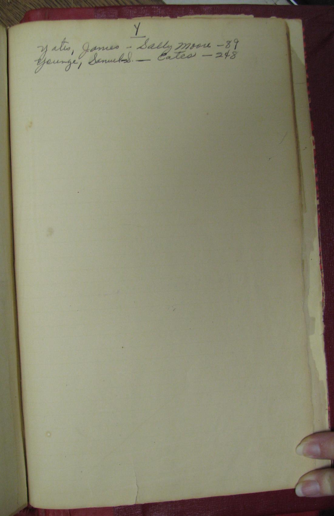 Talladega Co, AL marriage book image