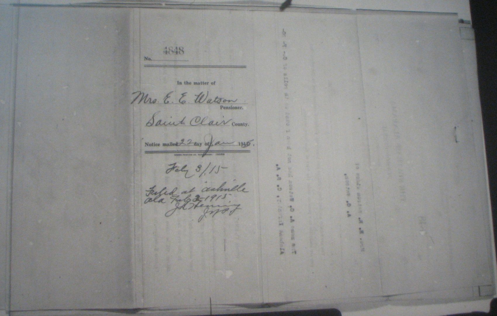 A G Watson pension application