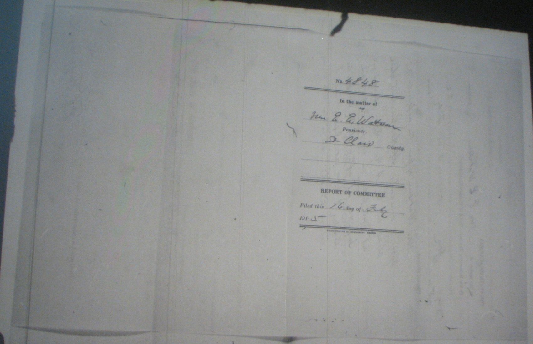 A G Watson pension application