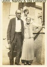 John, Nanny McCauley Gilliland, and daughter Ida